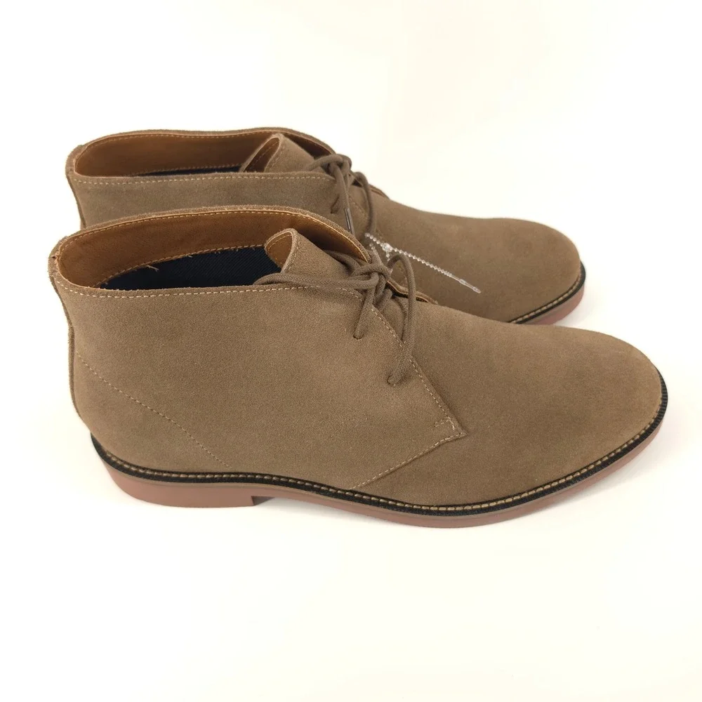 Dockers Mens Nigel Chukka Ankle Boot Suede Tan Size 11 Leather NWOB